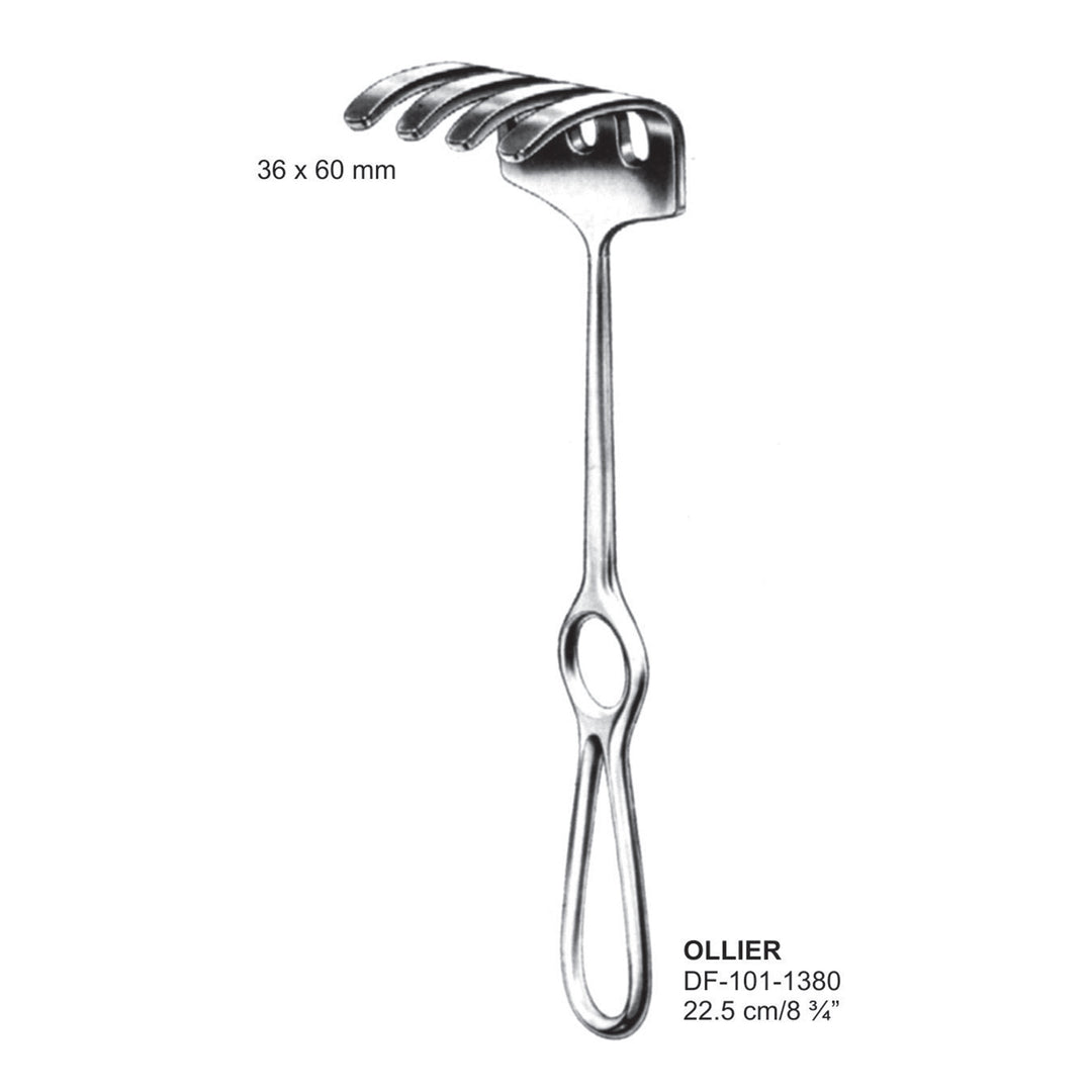 Ollier Retractors,22.5Cm,36X60mm  (DF-101-1380) by Dr. Frigz