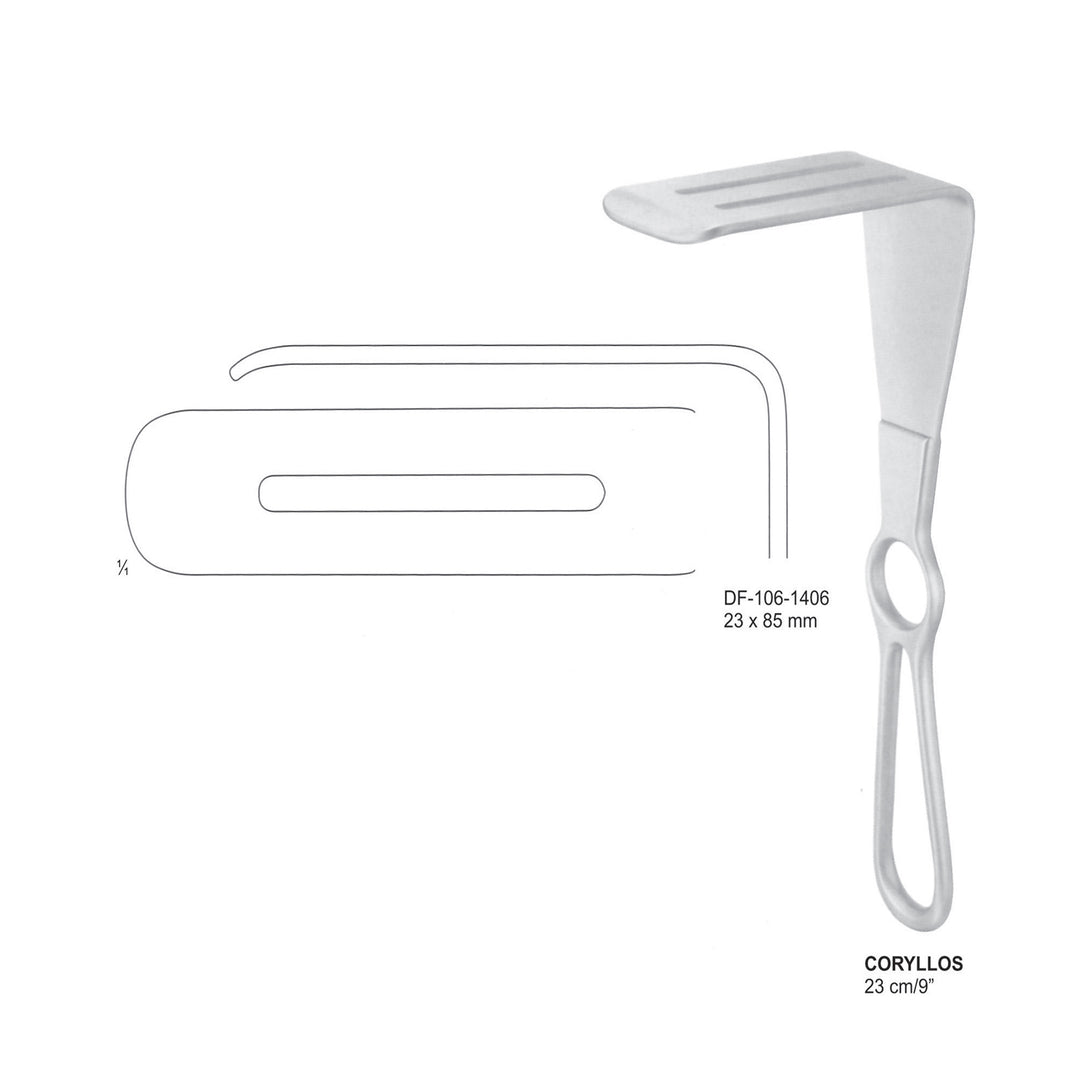 Coryllos Retractors,23X85mm , 23cm (DF-106-1406) by Dr. Frigz