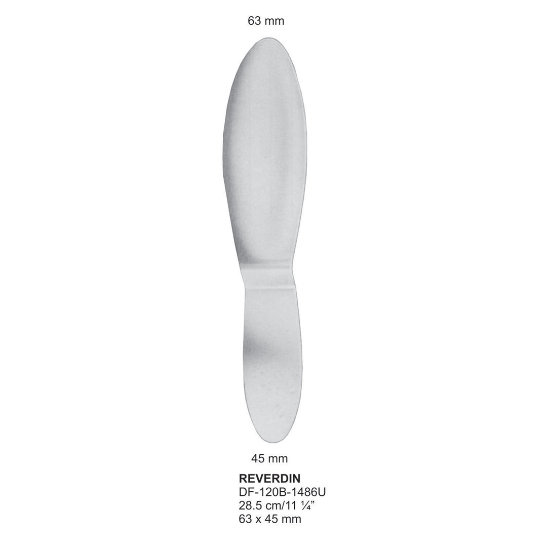 Reverdin Spatulas, 28.5cm 63X45mm (DF-120B-1486U) by Dr. Frigz