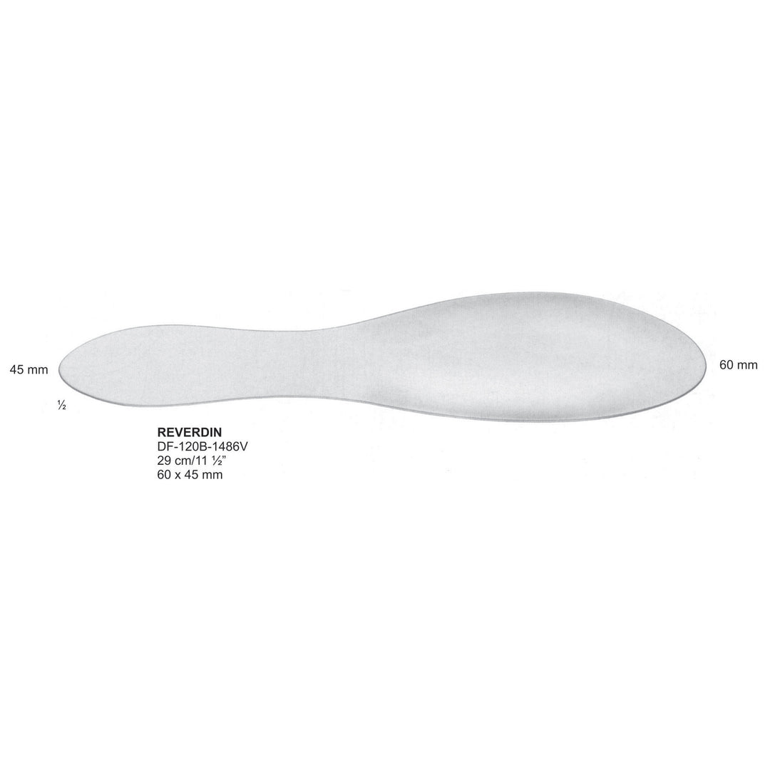 Reverdin Spatulas, 29cm 60X45mm (DF-120B-1486V) by Dr. Frigz