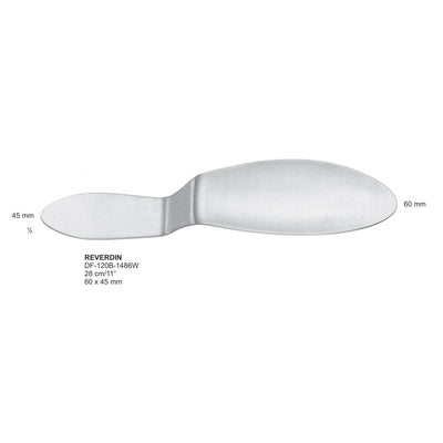 Reverdin Spatulas, 28cm 60X45mm (DF-120B-1486W)