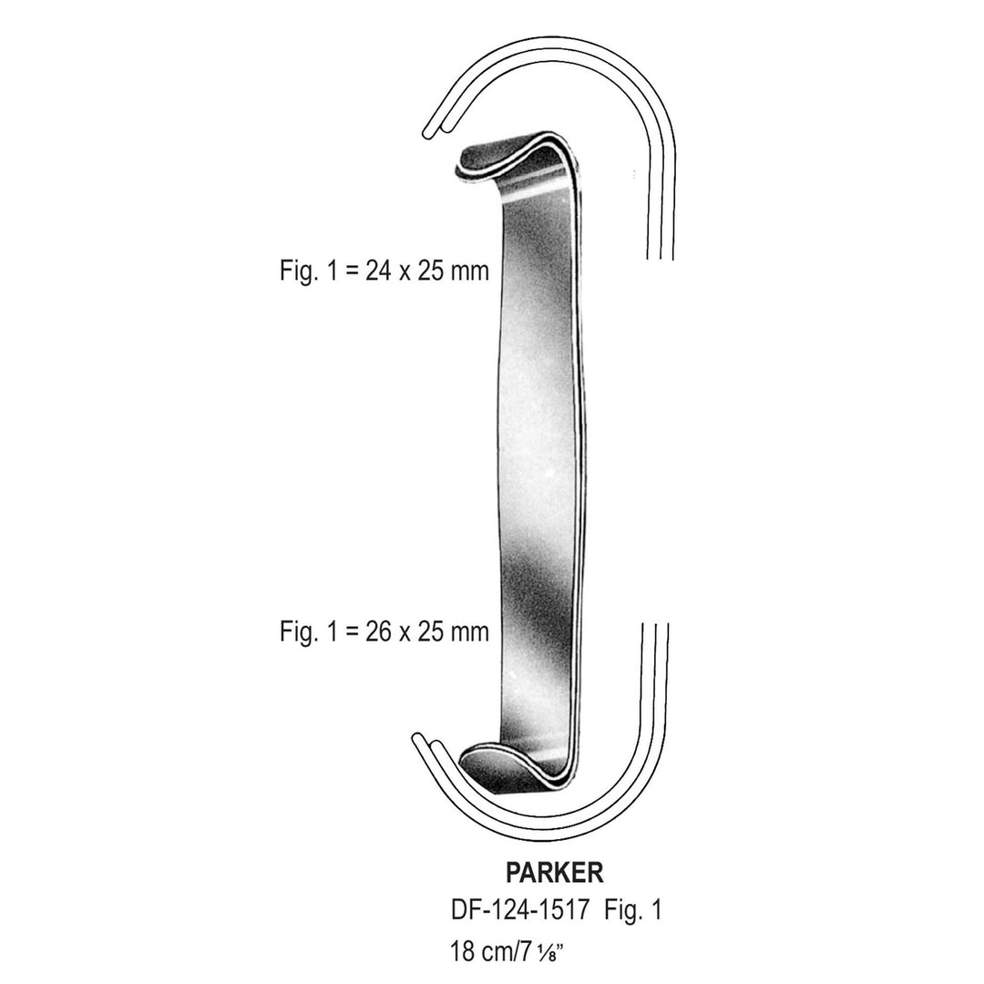 Parker Retractors 27X25-26X25mm , Fig.1, 18cm  (DF-124-1517) by Dr. Frigz