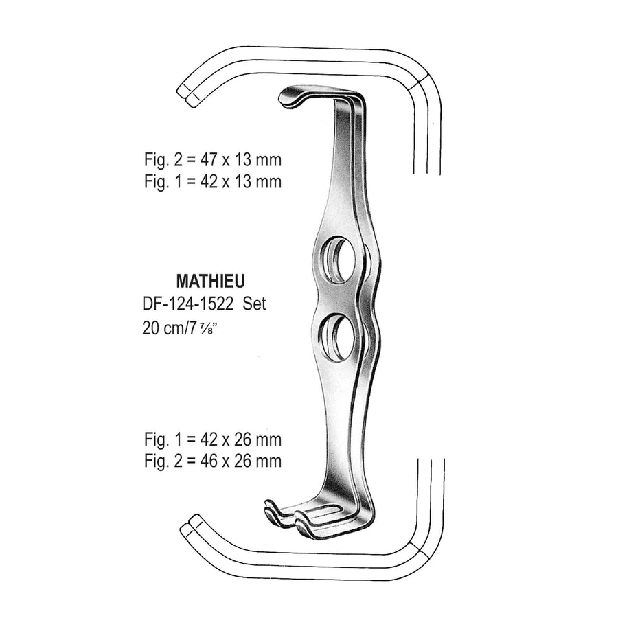 Mathieu Retractors Fig. 1-2, 20cm  (DF-124-1522) by Dr. Frigz