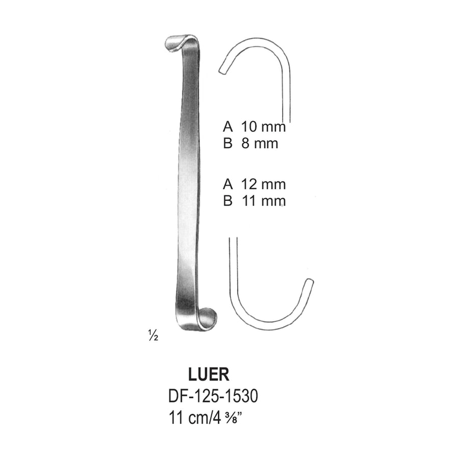 Luer Retractors,11cm (DF-125-1530) by Dr. Frigz