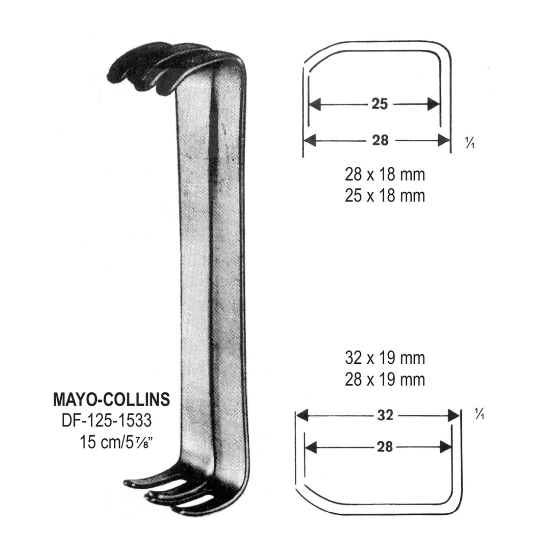 Mayo-Collins Retractors,15cm  (DF-125-1533) by Dr. Frigz