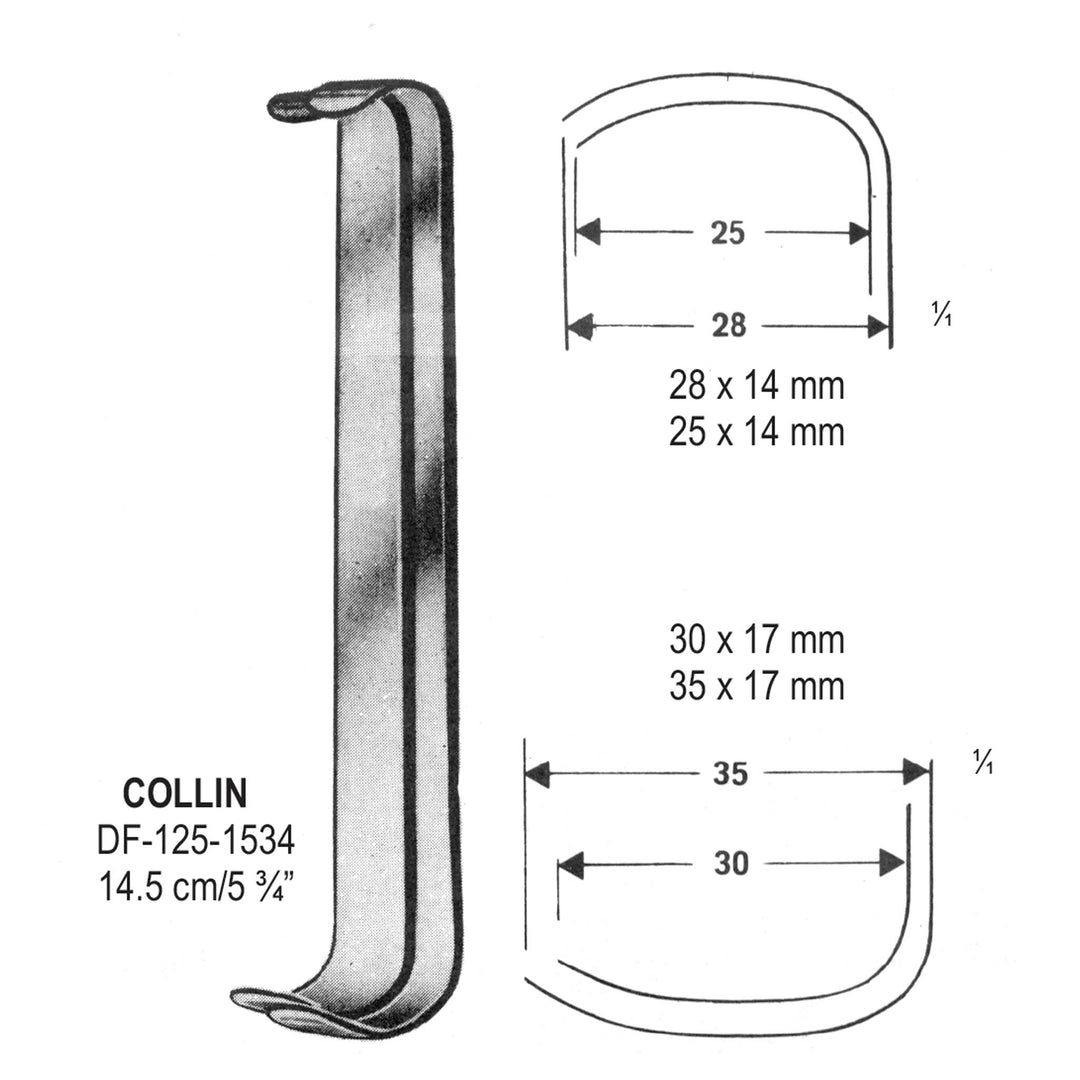 Collin Retractors Set Of 2, 14.5cm  (DF-125-1534) by Dr. Frigz