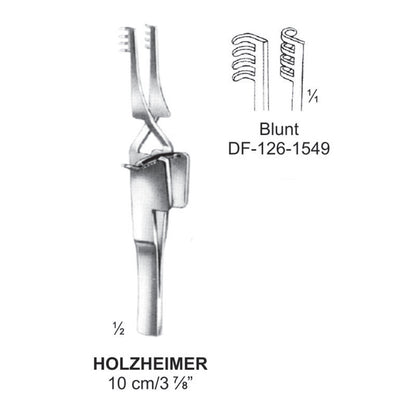 Holzheimer Retractors Blunt 4X4Teeth 10cm  (DF-126-1549)