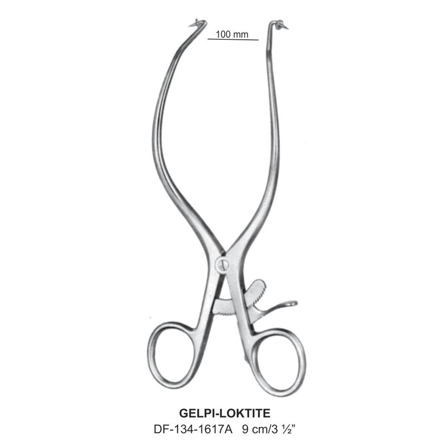 Gelpi-Loktite Retractors  With Stopper 9cm , 100mm (DF-134-1617A) by Dr. Frigz