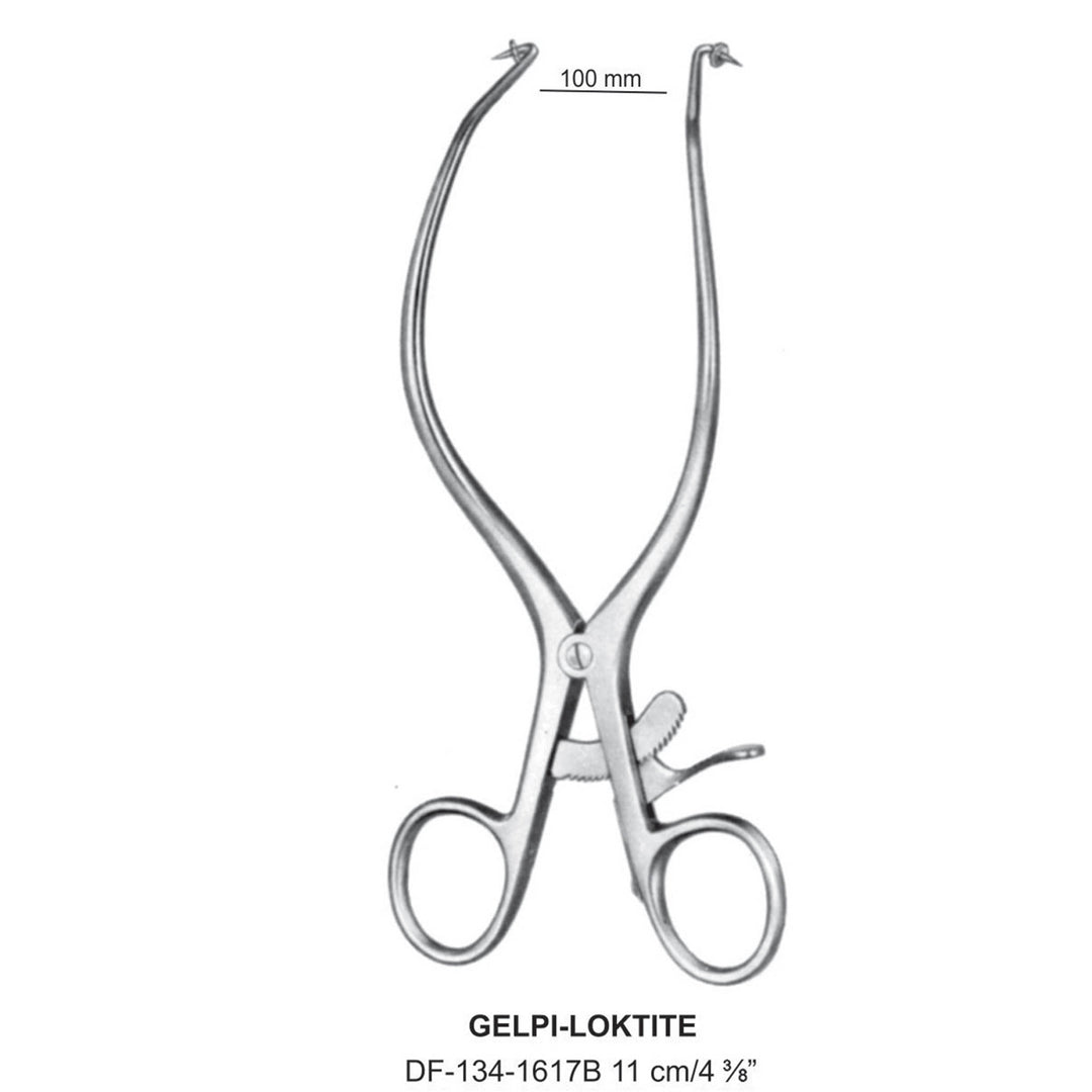 Gelpi-Loktite Retractors  With Stopper 11cm , 100mm (DF-134-1617B) by Dr. Frigz