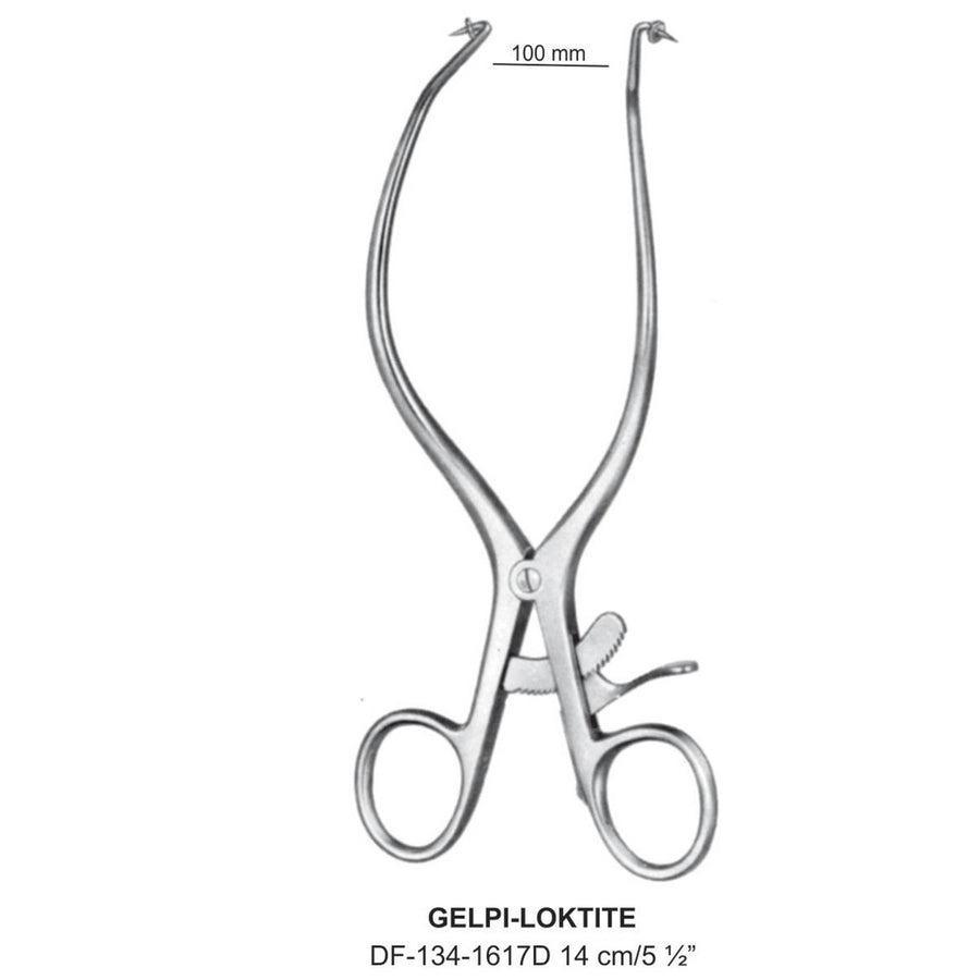 Gelpi-Loktite Retractors  With Stopper 14cm , 100mm (DF-134-1617D) by Dr. Frigz