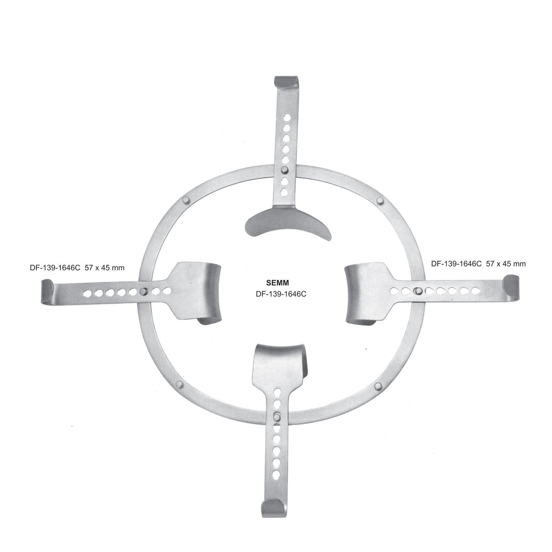 Semm Abdominal Retractors Blade Only 57X45mm (DF-139-1646C) by Dr. Frigz