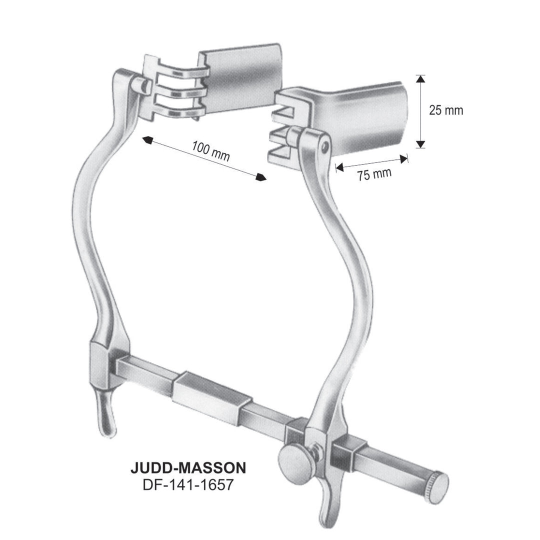 Judd-Masson  Retractors, 100mm Width, 25X75mm (DF-141-1657) by Dr. Frigz