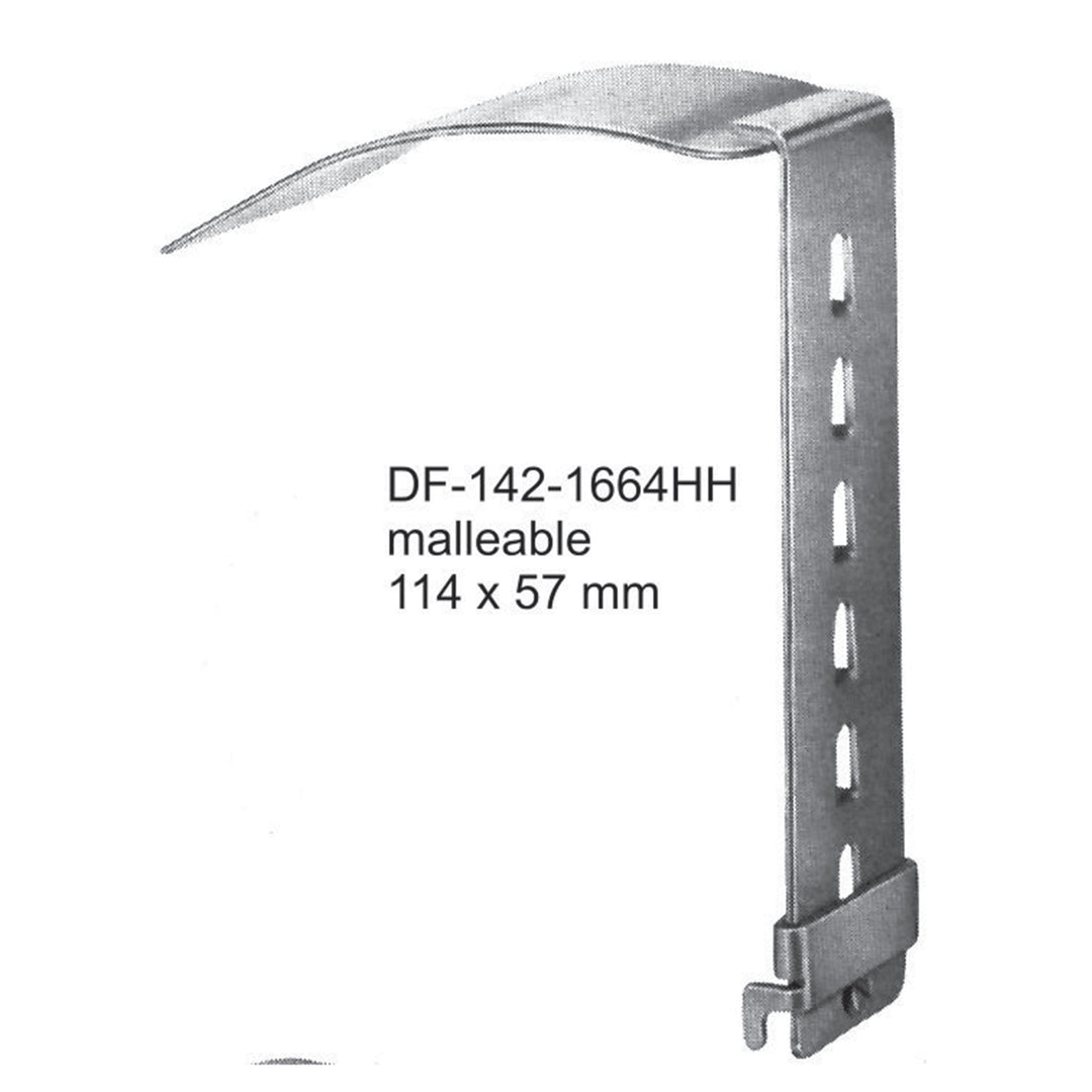 Turner-Warwick Malleable Abdominal Retractors, 114X57mm , Blade Only (DF-142-1664Hh) by Dr. Frigz