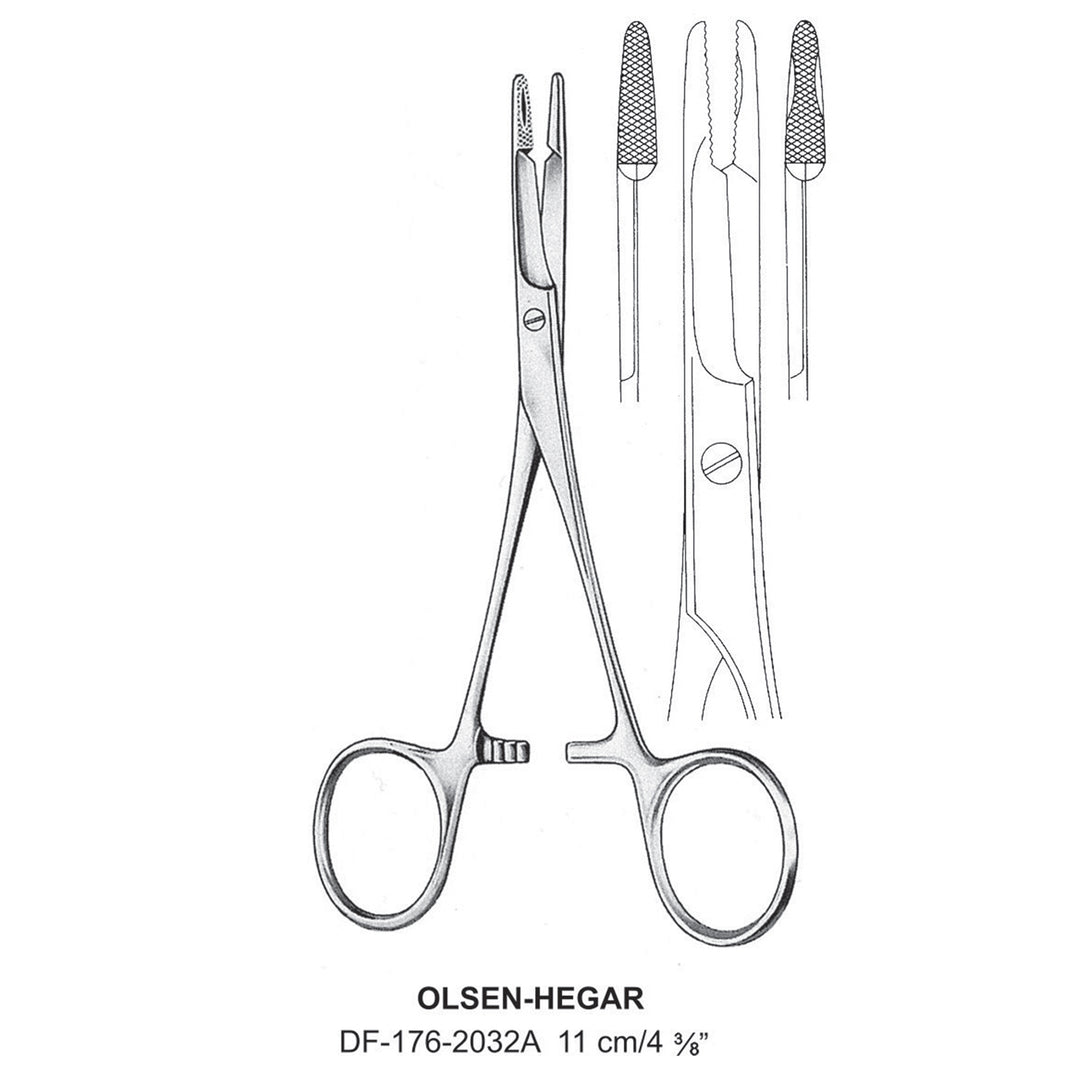 Olesn-Hegar Needle Holders 11cm (DF-176-2032A) by Dr. Frigz