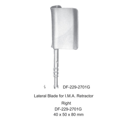 Lateral Blade For I.M.A Retractors, Right, 40X50X80mm (DF-229-2701G)