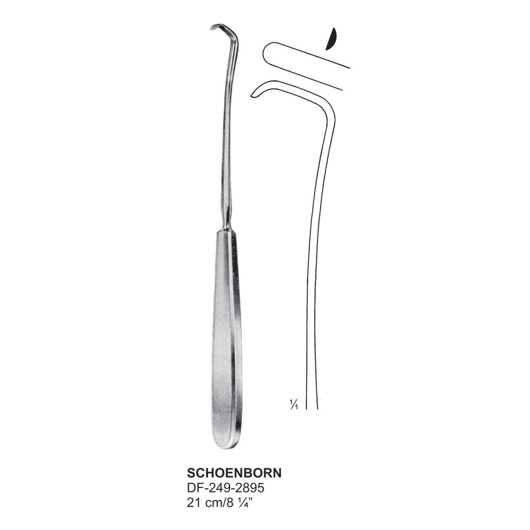 Schoenborn Trachea Retractors 21cm  (DF-249-2895) by Dr. Frigz