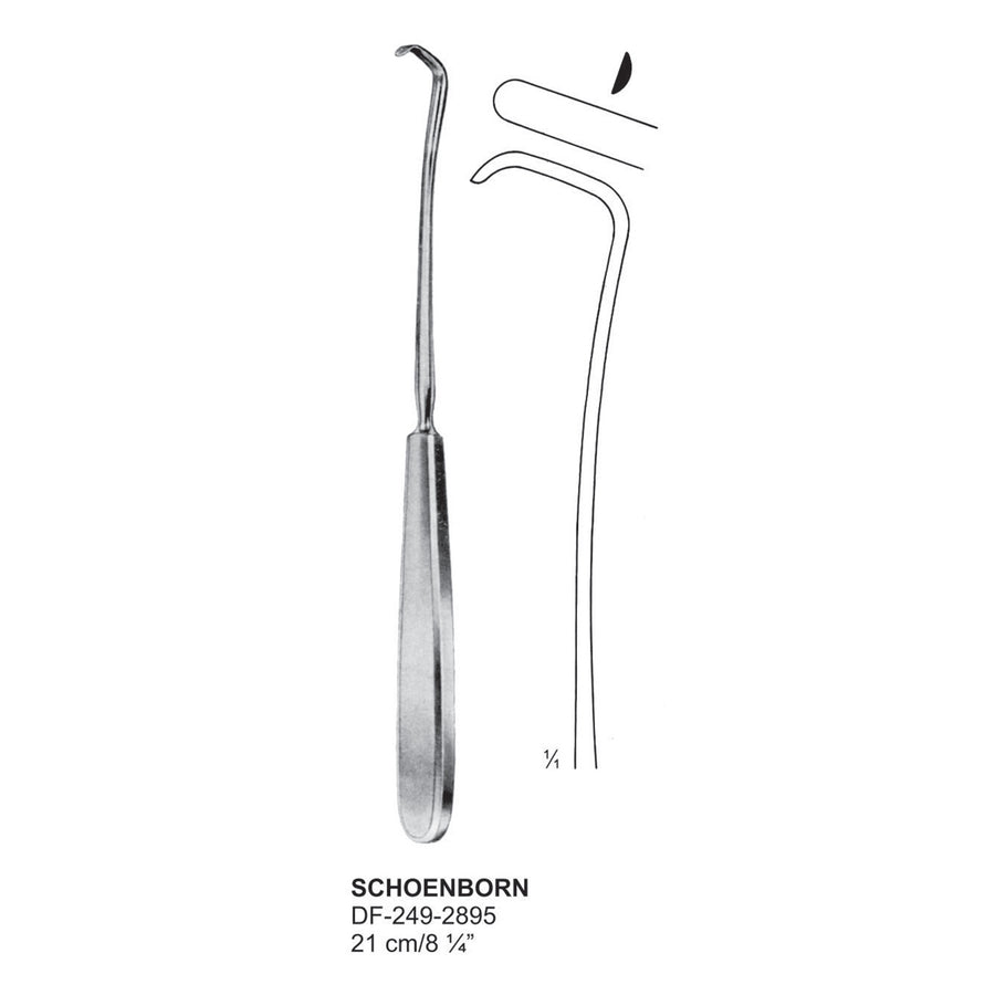 Schoenborn Trachea Retractors 21cm  (DF-249-2895) by Dr. Frigz