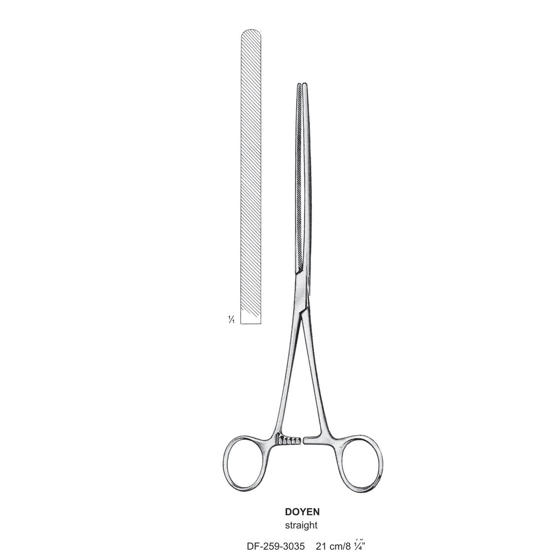 Doyen Intestinal Clamps 21Cm, Straight (DF-258-3035) by Dr. Frigz