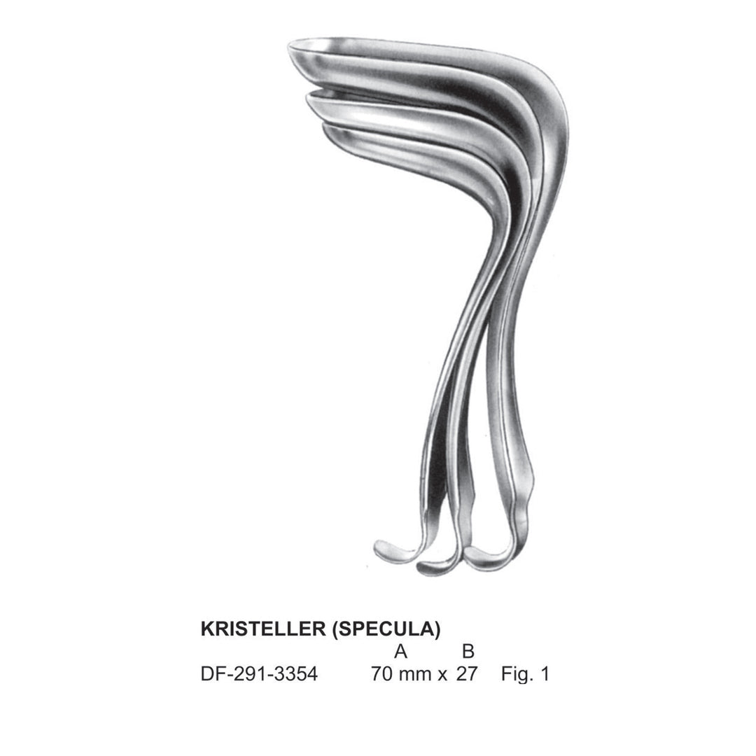 Kristeller Vaginal Specula Fig.1, 70X27mm  (DF-291-3354) by Dr. Frigz