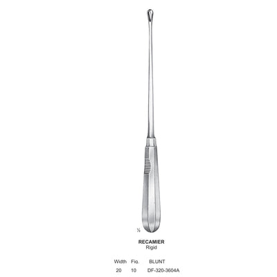 Recamier Uterine Curettes , Rigid, Blunt, Fig.10, 20mm (DF-320-3604A)