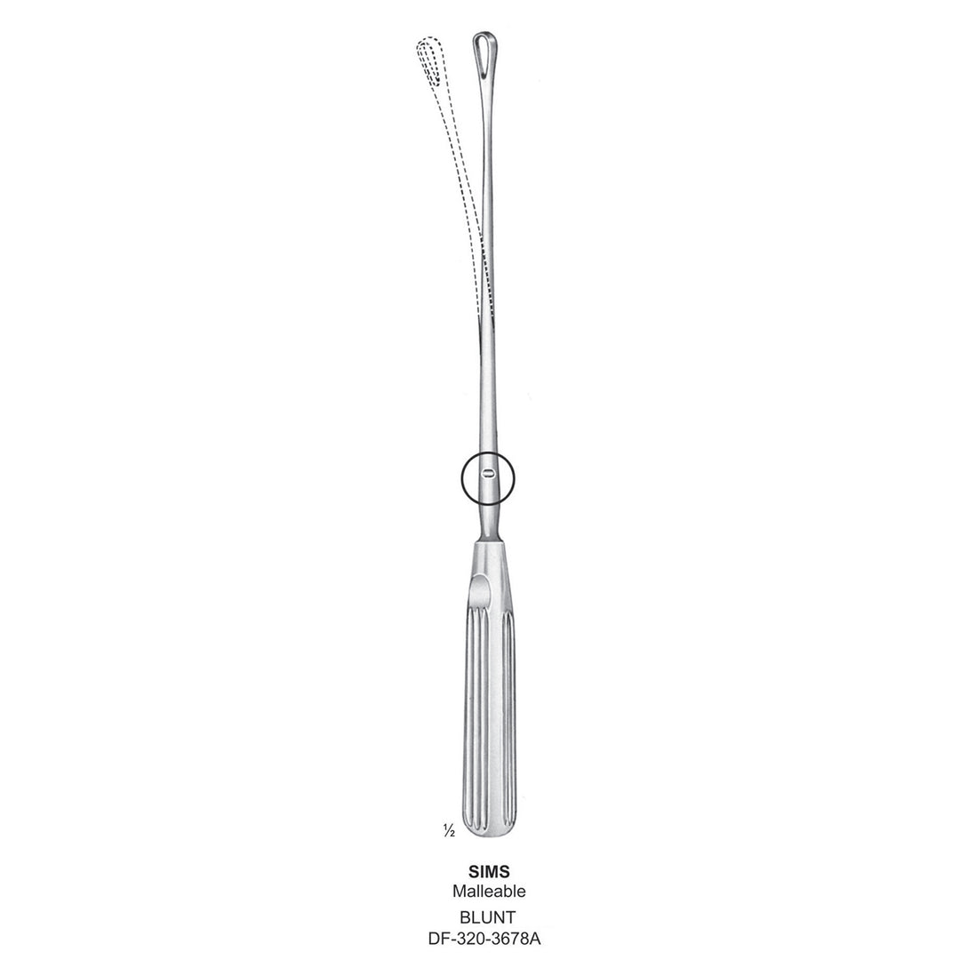 Sims Uterine Curettes , Malleable, Blunt, Fig.0,  6mm 30.5cm (DF-320-3678A) by Dr. Frigz