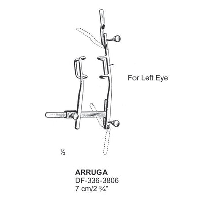 Arruga  Eye Specula,7Cm,For Left Eye  (DF-336-3806)