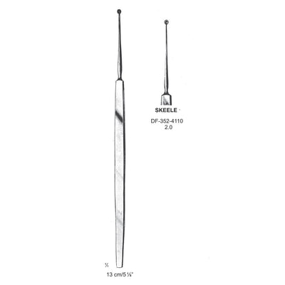 Skeele Chalazion Curettes, Toothed, 2.0mm Dia  (DF-352-4110)