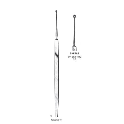 Skeele Chalazion Curettes, Toothed, 3.0mm Dia  (DF-352-4112)