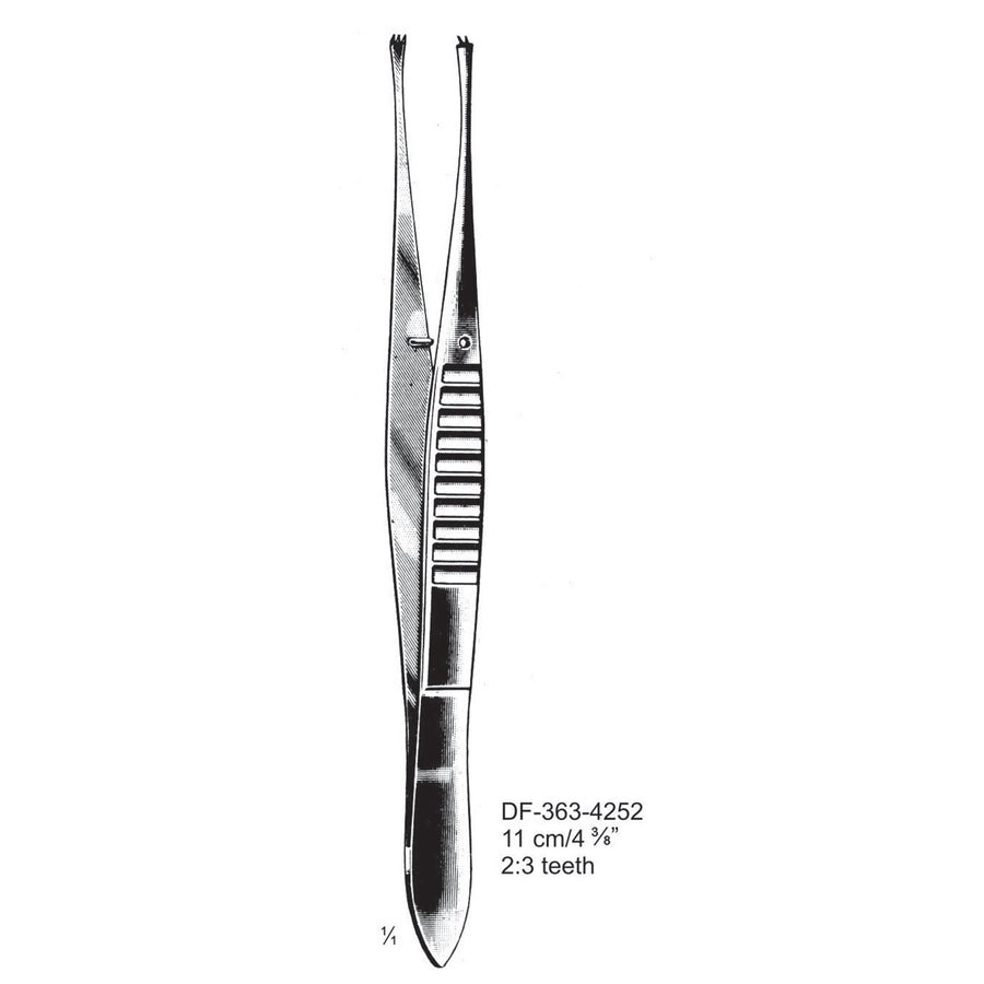 Fixation Forceps, 11Cm, 2X3 Teeth (DF-363-4252) by Dr. Frigz