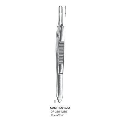 Castroviejo Forceps, Straight, 10 cm  (DF-365-4265)