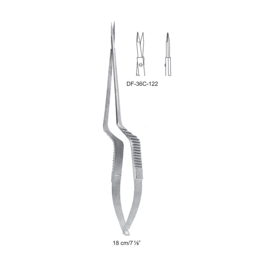 Micro Scissors, Straight, 18cm (DF-36C-122) by Dr. Frigz