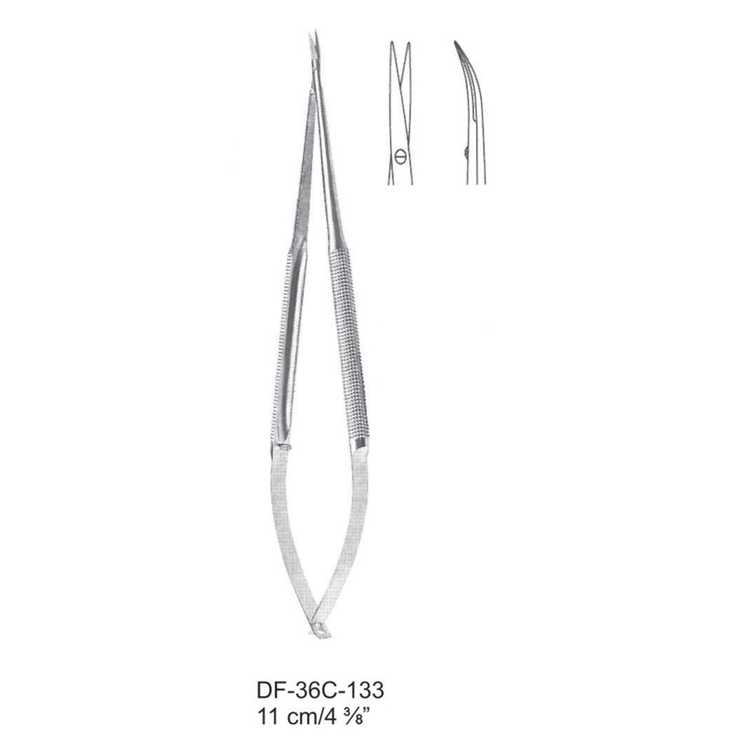 Westcott Micro Scissors, Curved, 11cm  (DF-36C-133) by Dr. Frigz