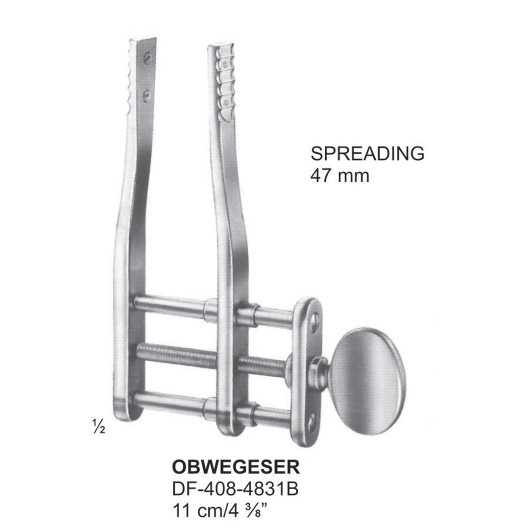 Obwegeser Mouth Gags 11Cm, Spreading 48mm (DF-408-4831B) by Dr. Frigz