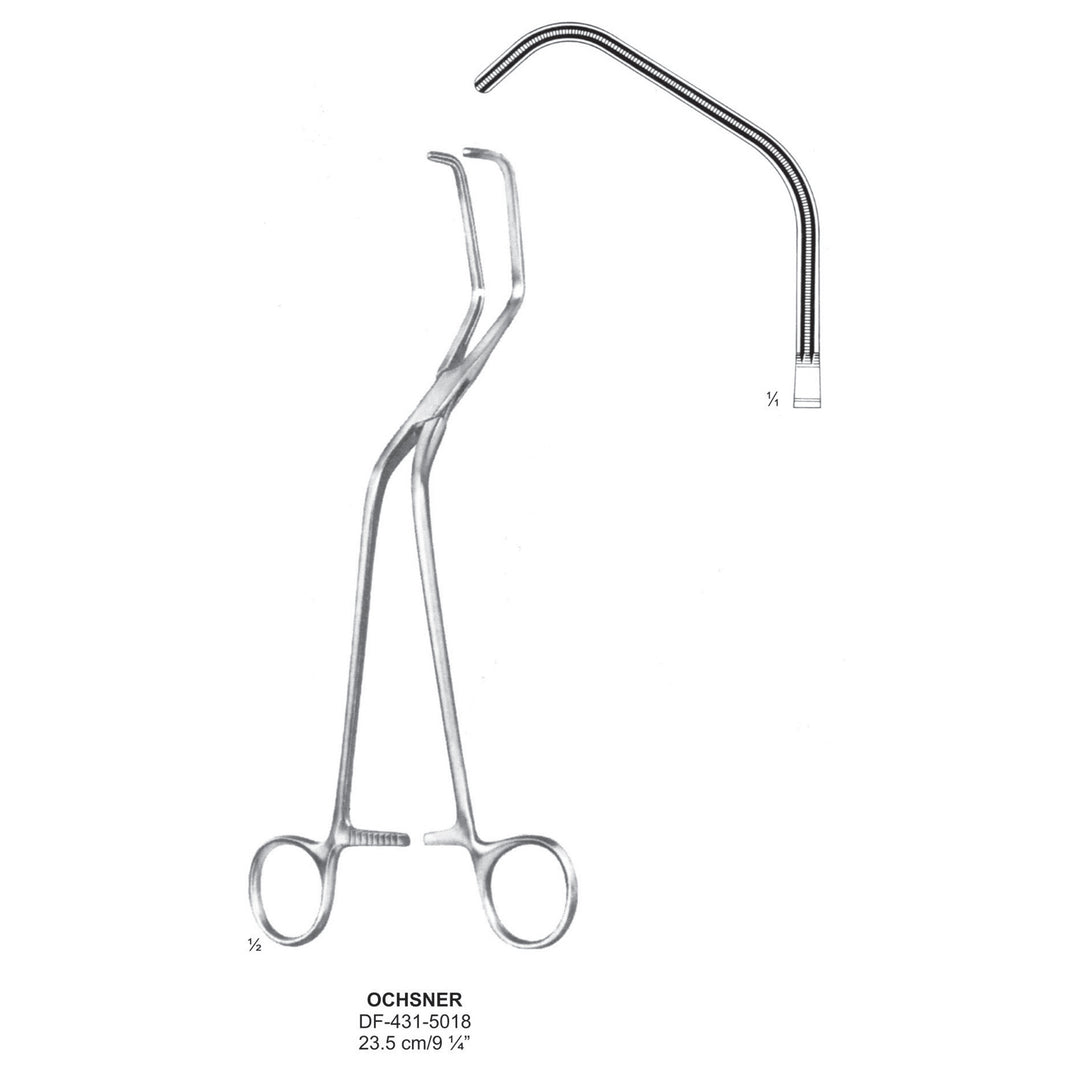 Ochsner Atrauma Aortic Calmps 23.5cm (DF-431-5018) by Dr. Frigz