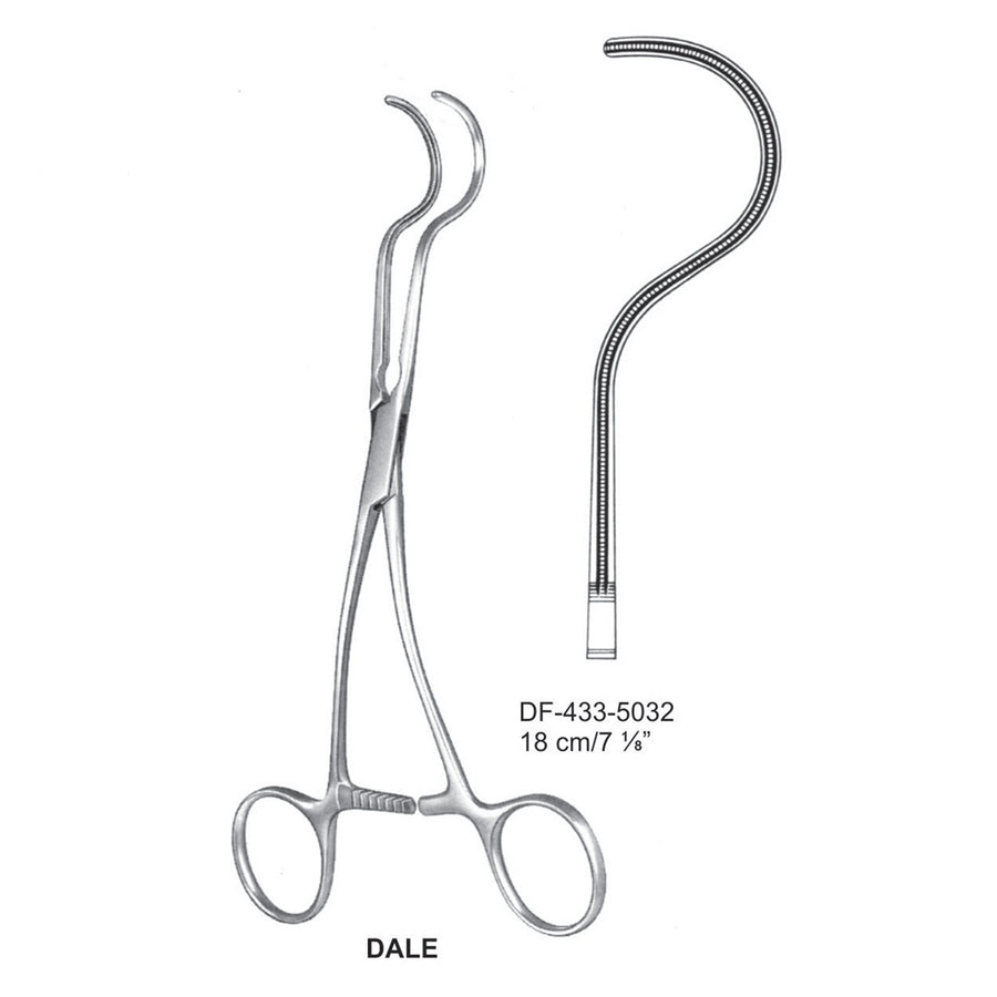 Dale Atrauma Peripheral Vescular Clamps 18cm (DF-433-5032) by Dr. Frigz