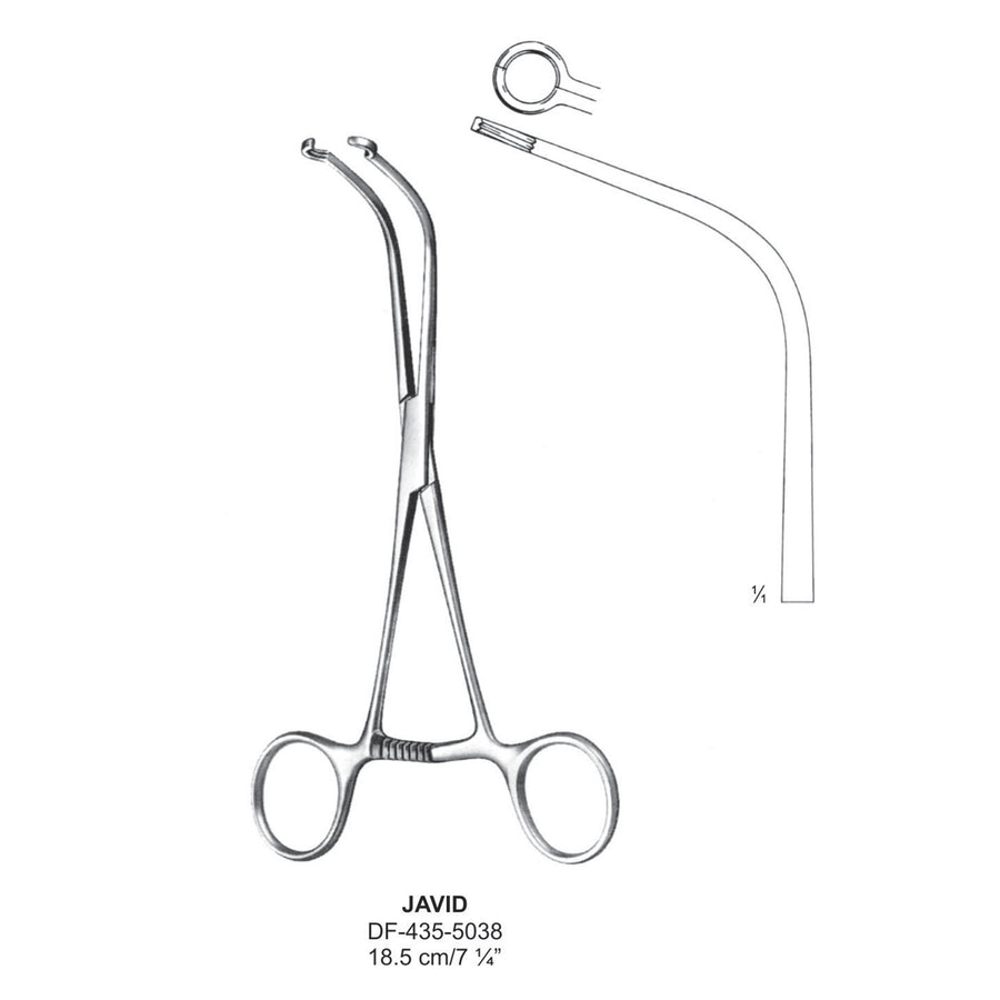 Javid Atrauma Carotid Shunt Clamps 18.5cm (DF-435-5038) by Dr. Frigz