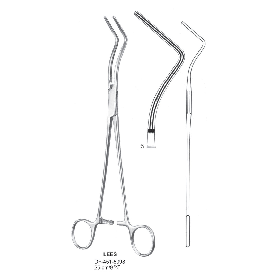 Lees Bronchus Atrauma  Clamps 25cm (DF-451-5098) by Dr. Frigz