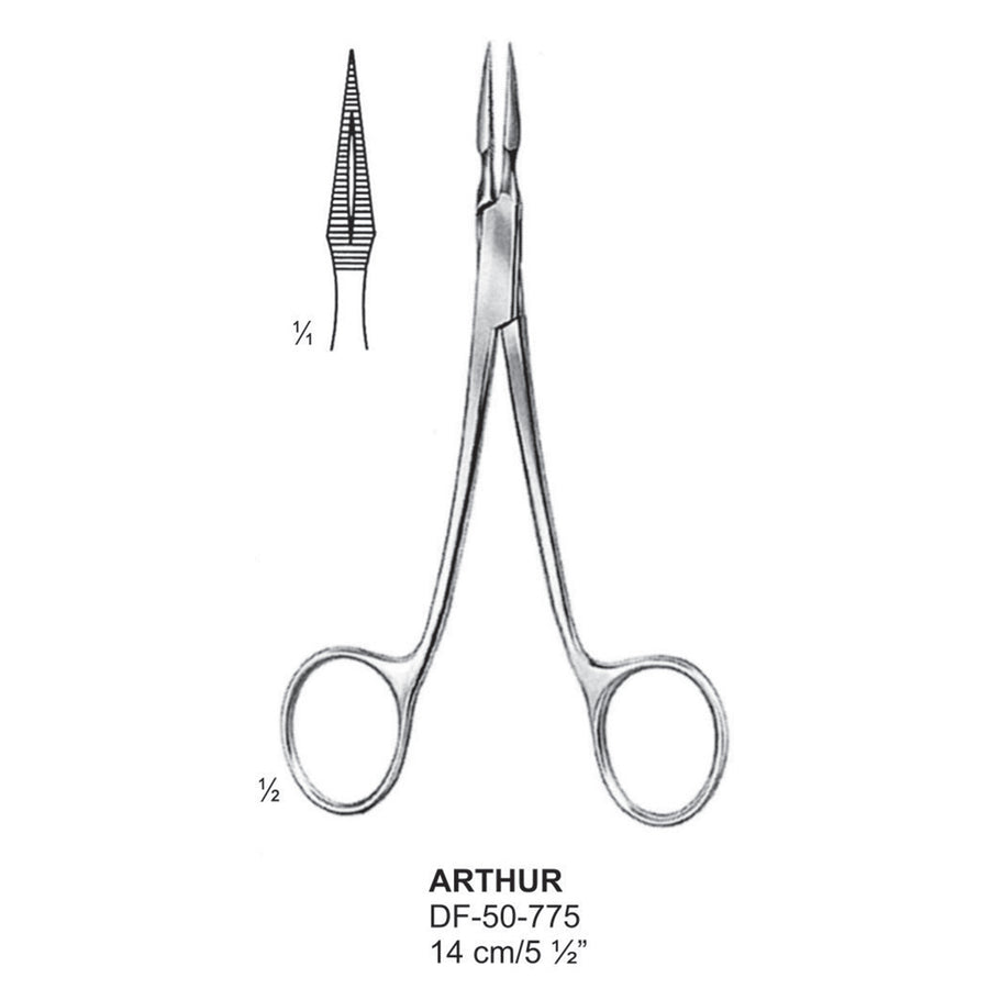 Arthur Splinter Forceps, Straight, 14cm (DF-50-775) by Dr. Frigz