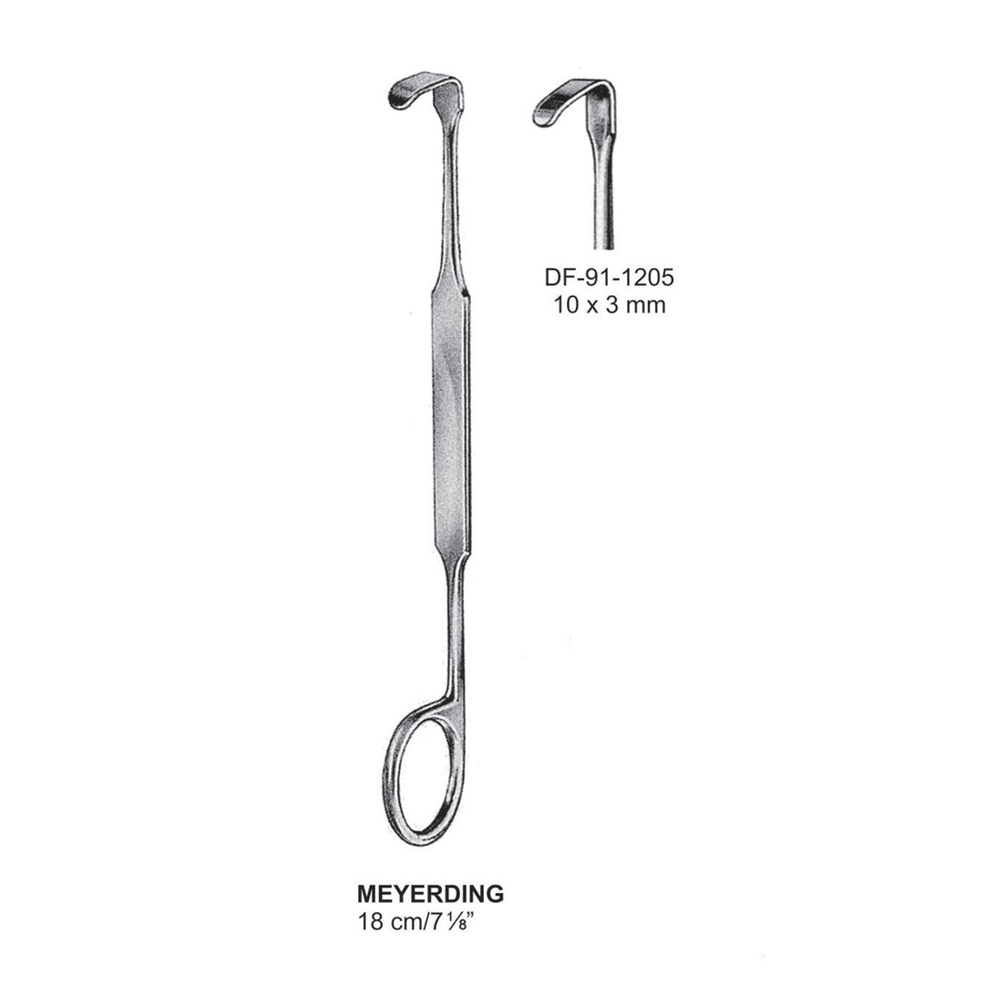 Meyerding Retractors,18Cm,10X3mm  (DF-91-1205) by Dr. Frigz