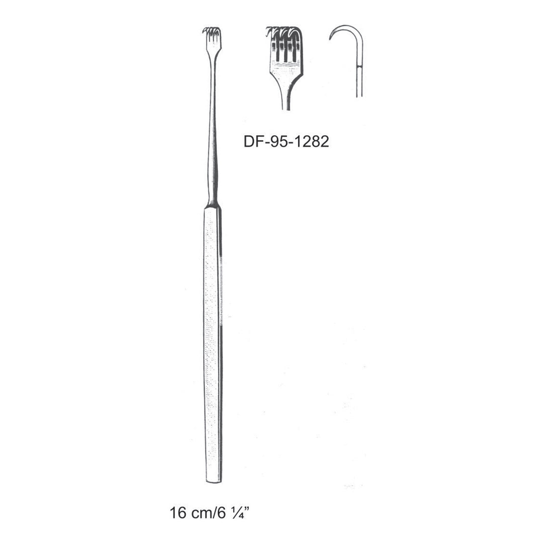 Volkmann Retractors,16cm Sharp Four Prong  (DF-95-1282) by Dr. Frigz