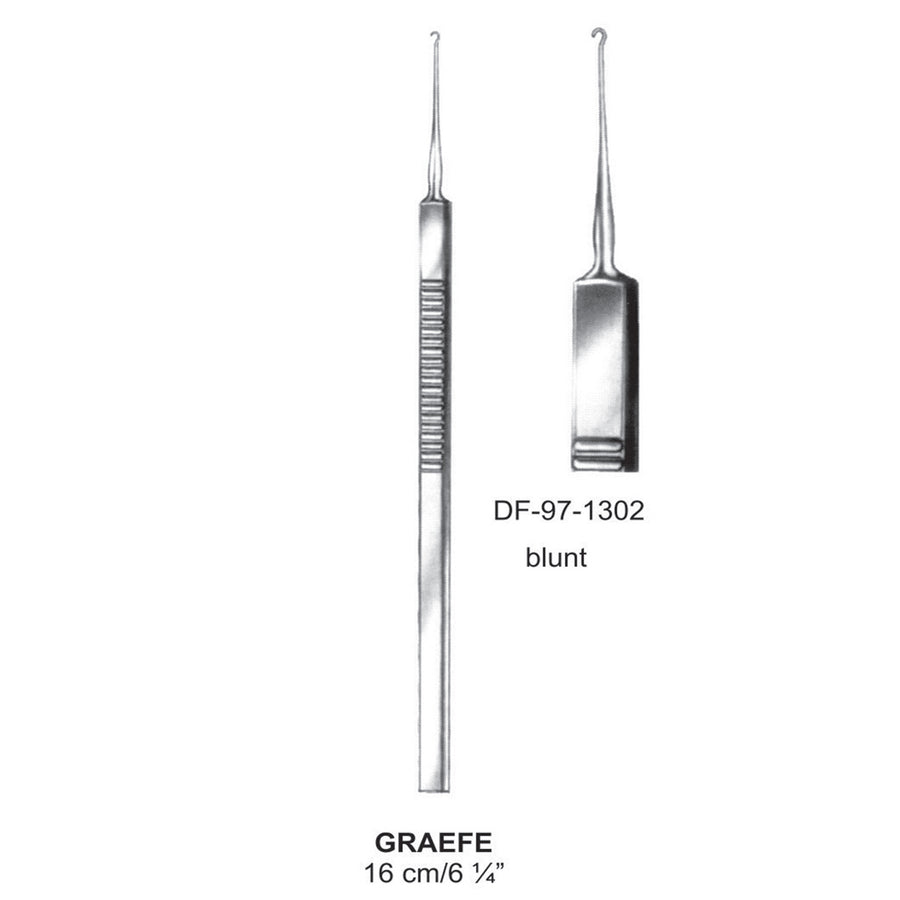 Graefe Retractors,16Cm,Blunt  (DF-97-1302) by Dr. Frigz