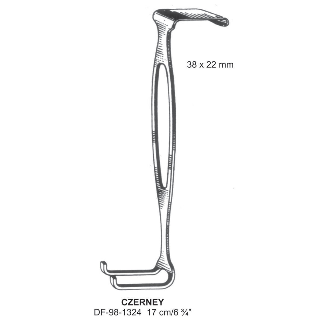 Czerney Retractors,17Cm,40*22mm ,38*22mm  (DF-98-1324) by Dr. Frigz