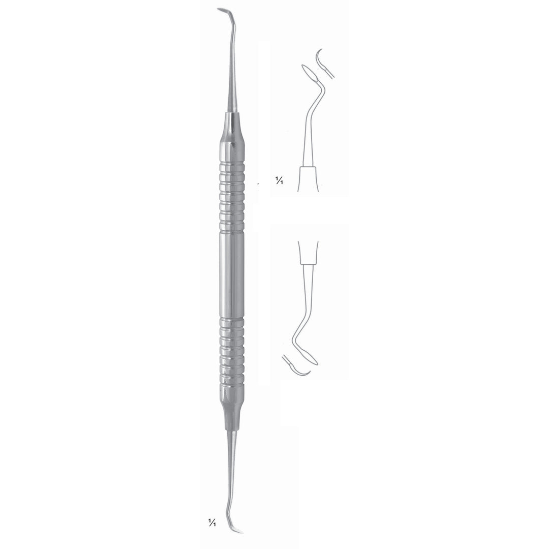 Scalers 17.5cm Hollow Handle, Incisors, Fig T 2/3 8 mm (Q-032-03) by Dr. Frigz