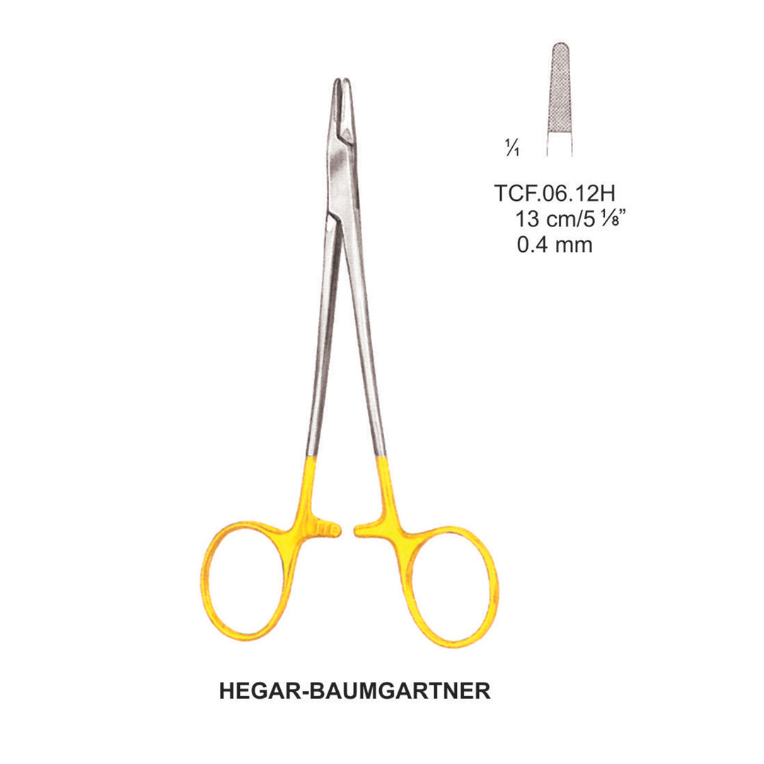 TC-Hegar Baumgartner  Needle Holders  13Cm, 0.4mm (Tcf.06.12H) by Dr. Frigz