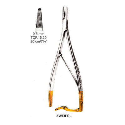 TC-Zweifel, Needle Holder, 0.5mm , 20cm  (TCF-16-20)